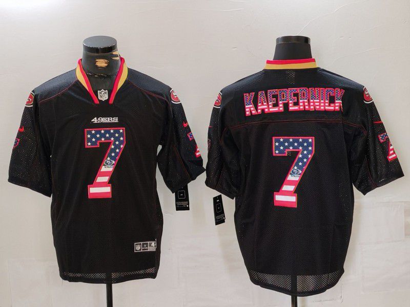 Men San Francisco 49ers #7 Kaepernick Black Nike Limited Vapor Untouchable 2024 NFL Jersey style 1->chicago cubs->MLB Jersey